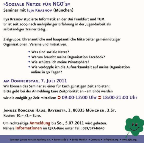 Seminar "Soziale Netzwerke"