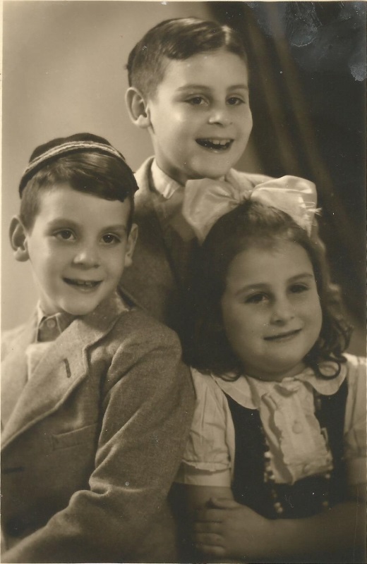 Die Kinder der Familie Packter überlebten; v. l. Naphtalie, Aron Lapidot und Lea Debora © z.V.g
